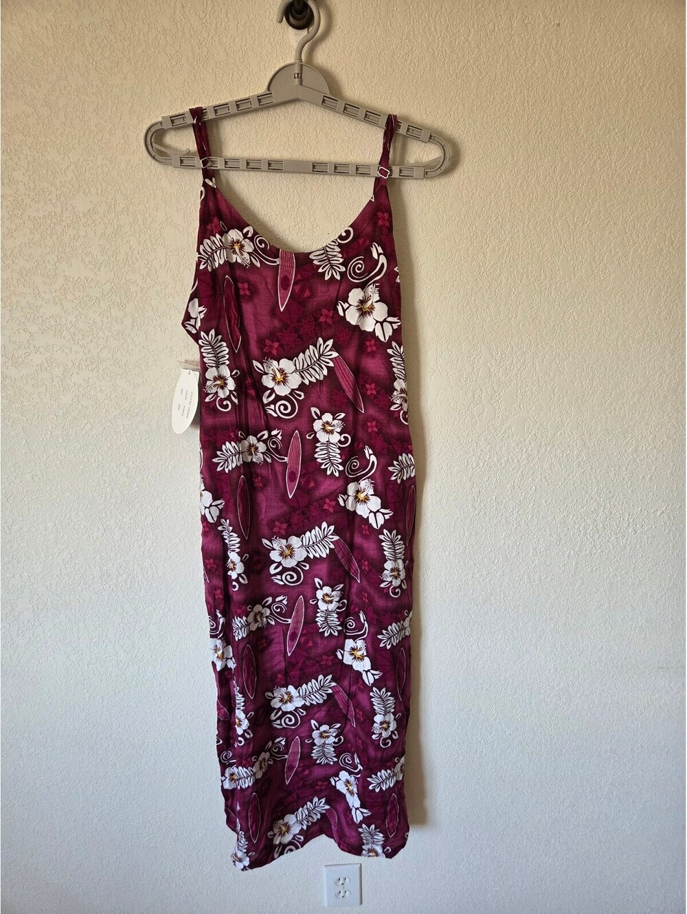 Clear Blue Sky Purple Floral Print Medium Dress